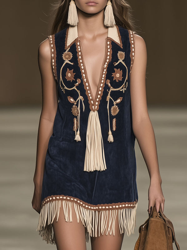 Ianthe Fringe Mini Dress