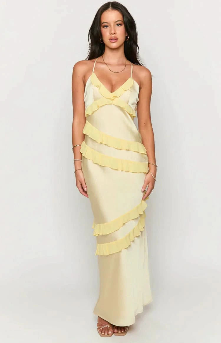 Inara Ruffle Maxi Dress
