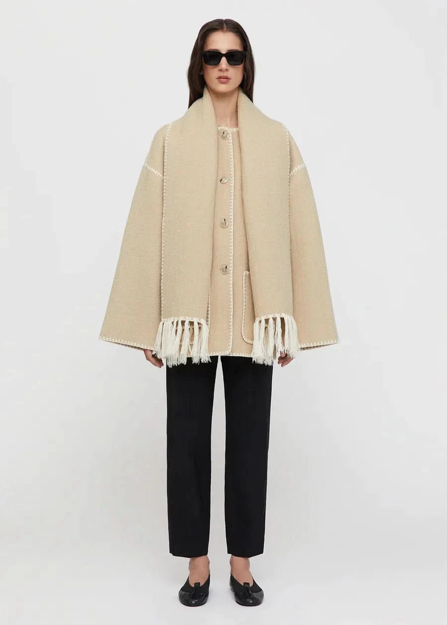 Jessy Elegant Scarf Coat