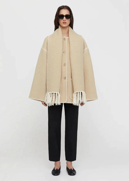 Jessy Elegant Scarf Coat