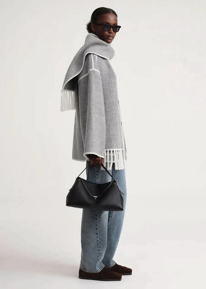 Jessy Elegant Scarf Coat