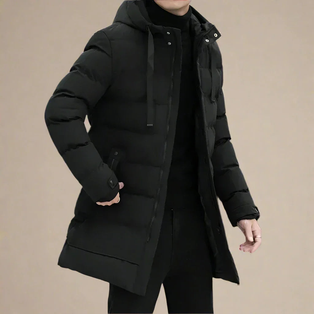 Leander Hooded Winter Parka - Black