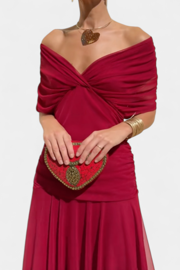 Leonor Maxi Dress - Red