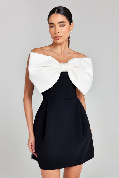 Lessy Bow Mini Dress