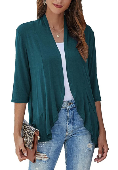 Liesl Draped Jacket - Green