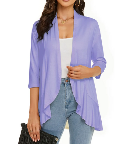 Liesl Draped Jacket - Lavender
