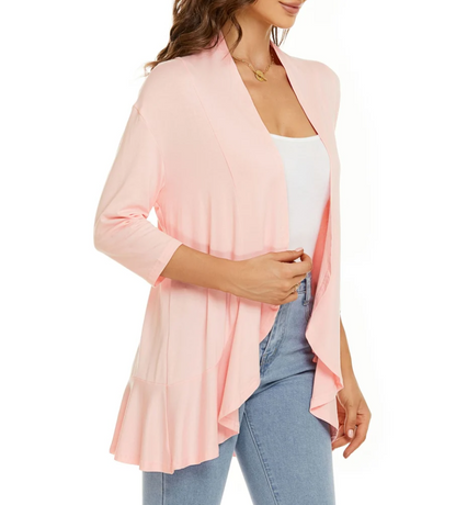 Liesl Draped Jacket - Pink