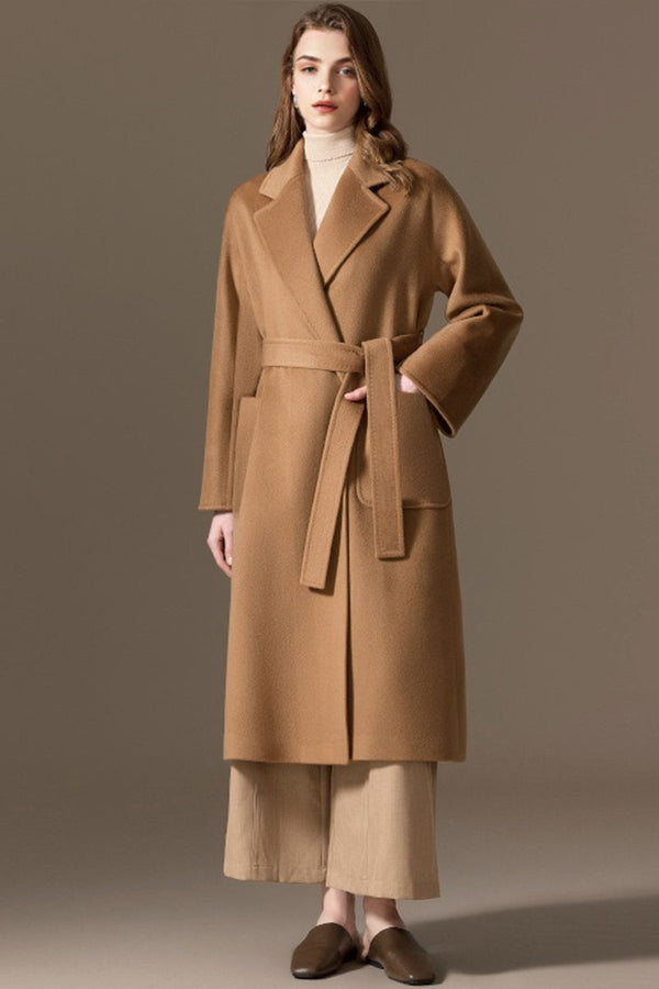 Lucasta Belted Long Wrap Coat