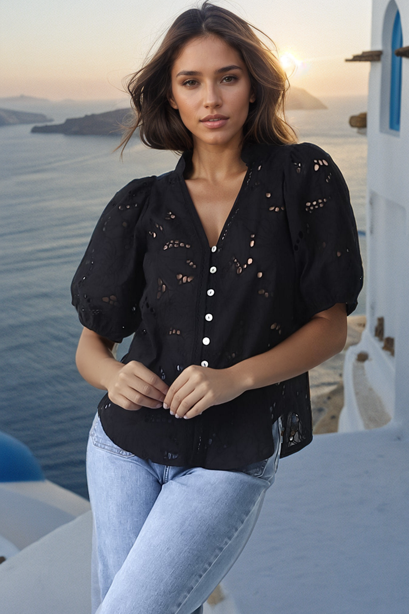 Ludovica Embroidered Top