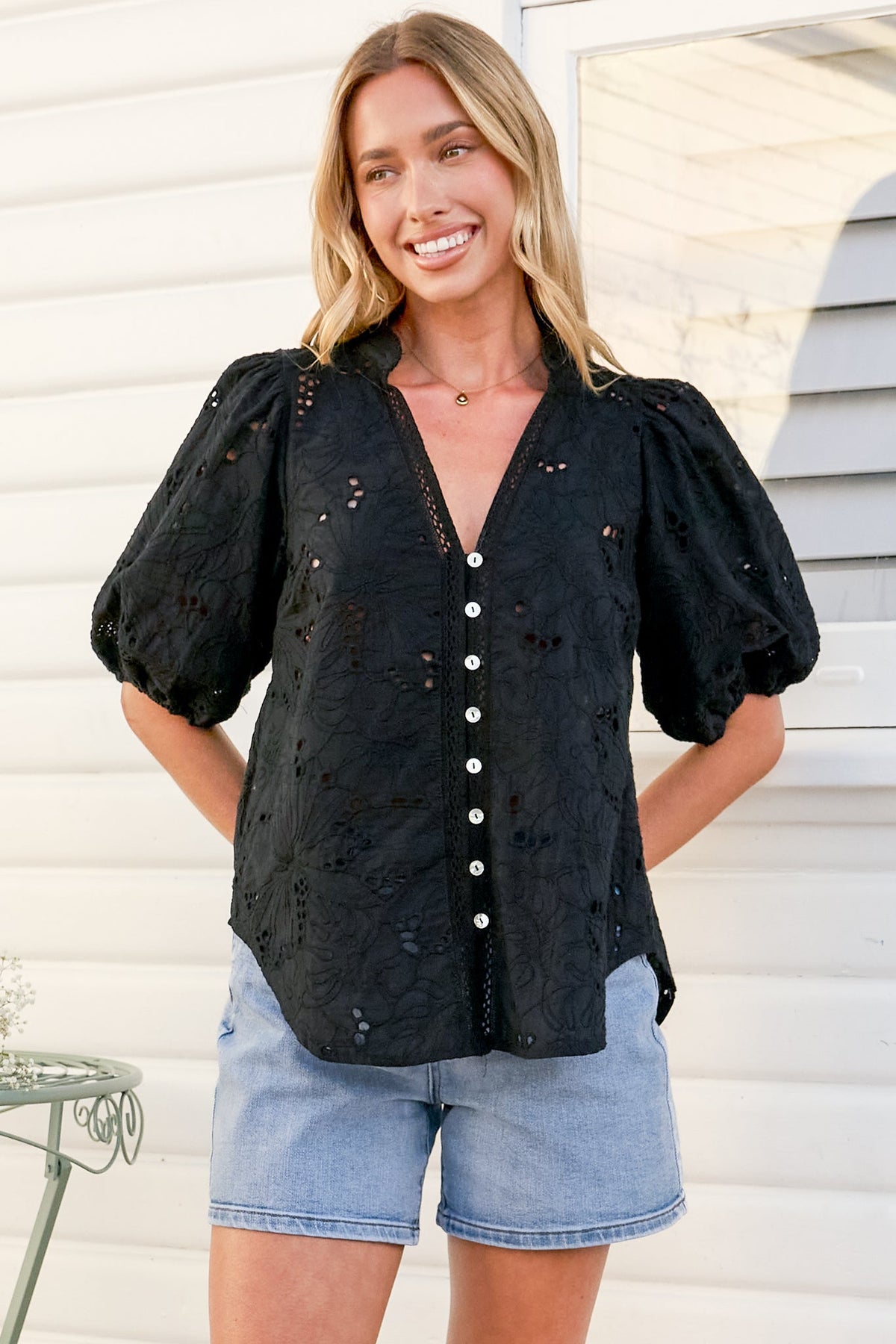 Ludovica Embroidered Top