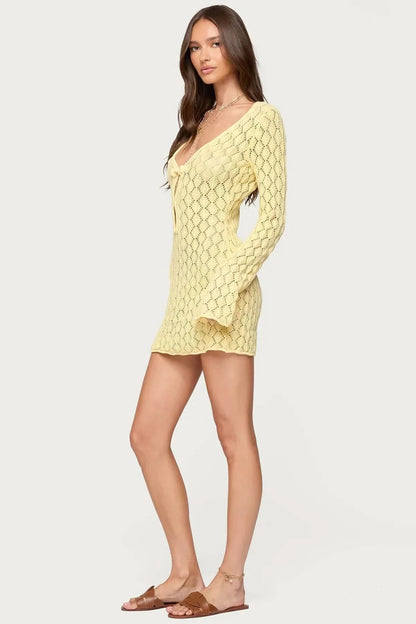 Mare Crochet Mini Dress