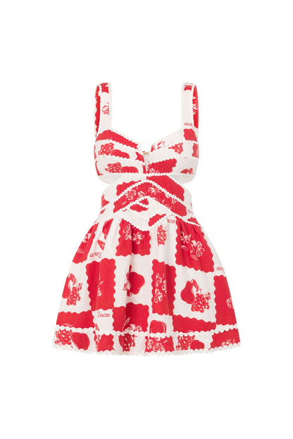Carina Floral Cutout Mini Dress