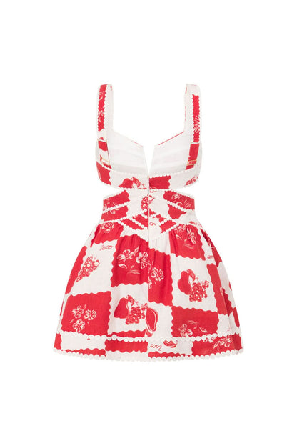 Carina Floral Cutout Mini Dress
