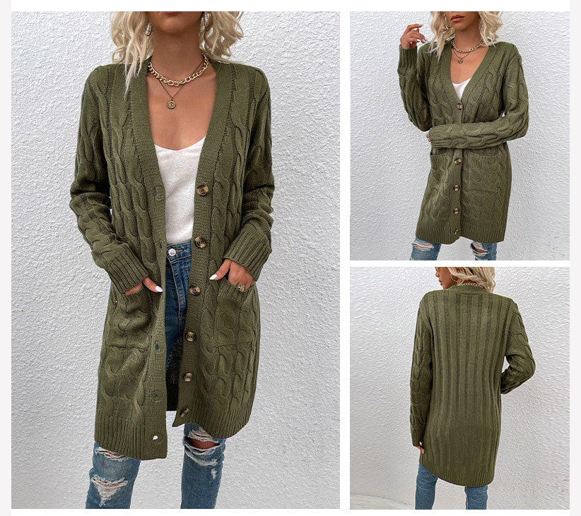 Odeline Cable-Knit Coat