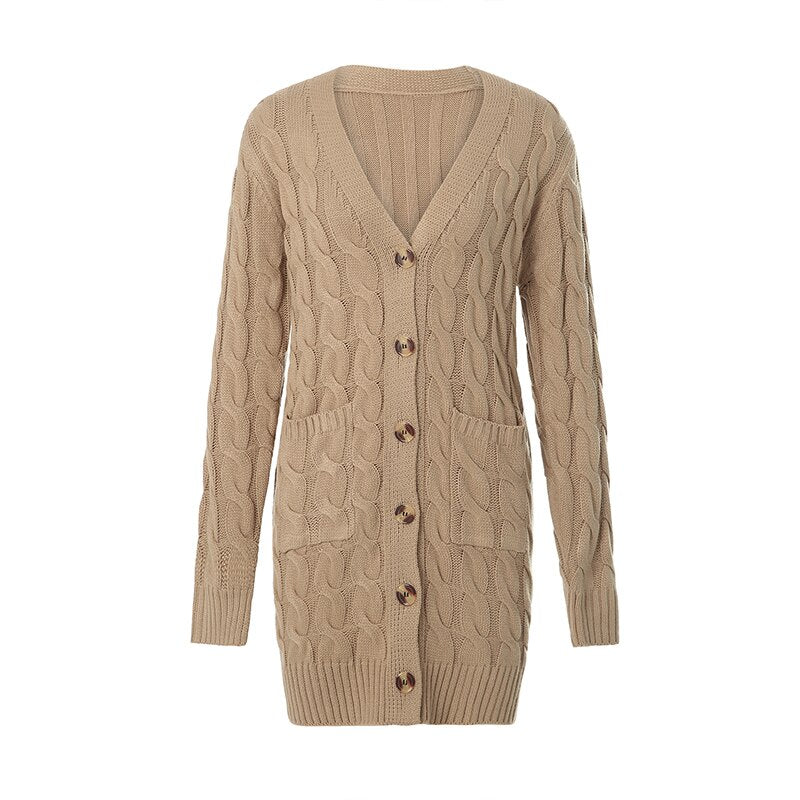 Odeline Cable-Knit Coat