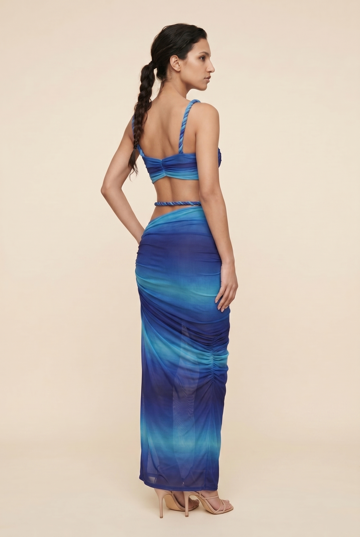Palmira Cutout Maxi Set - Blue Ombre