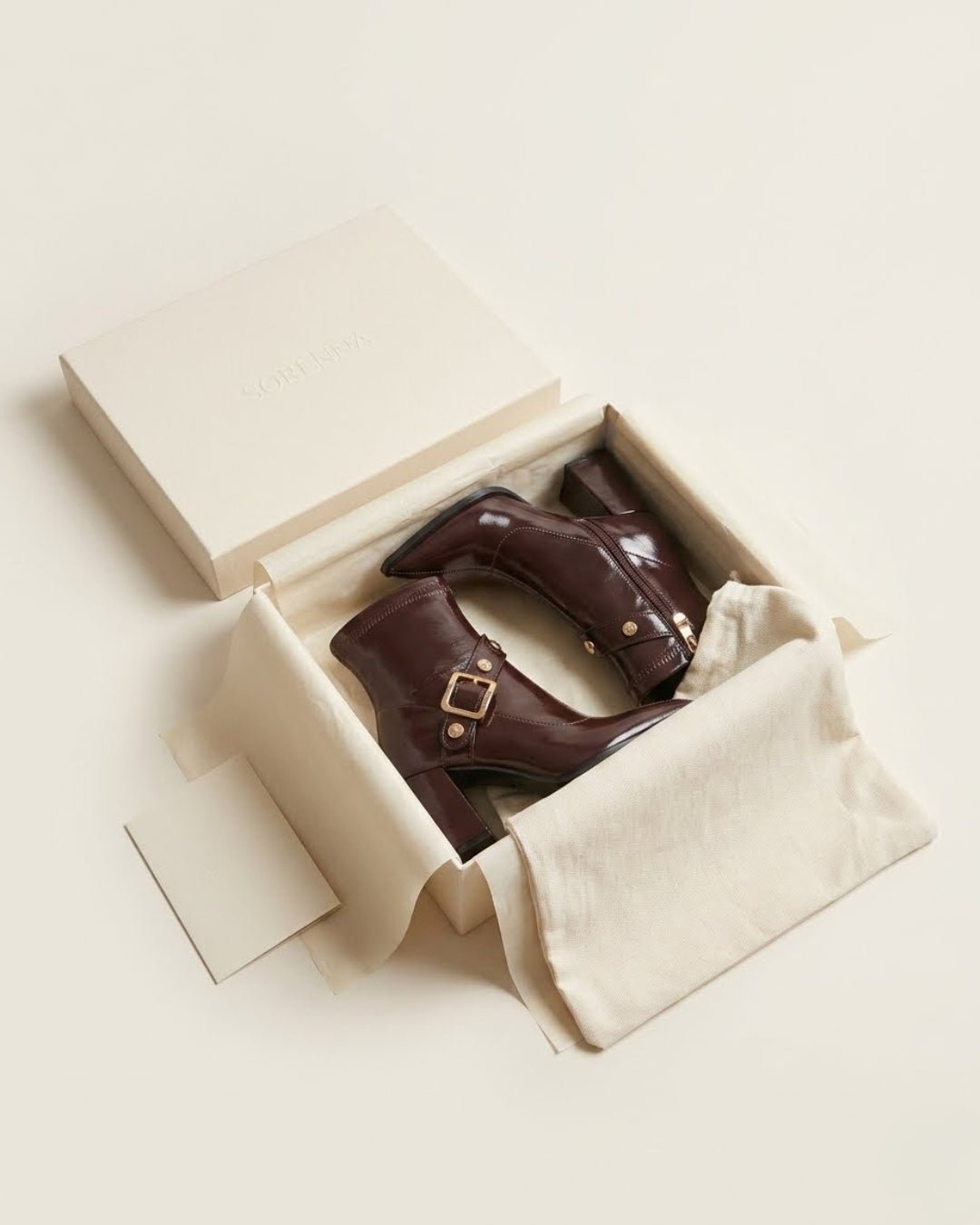 Priscille Buckled Ankle Boots