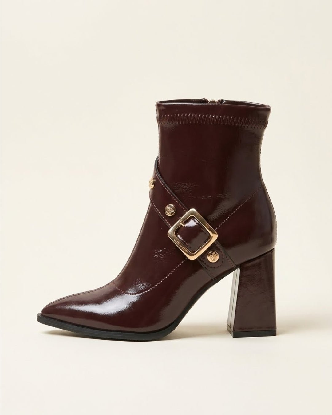 Priscille Buckled Ankle Boots