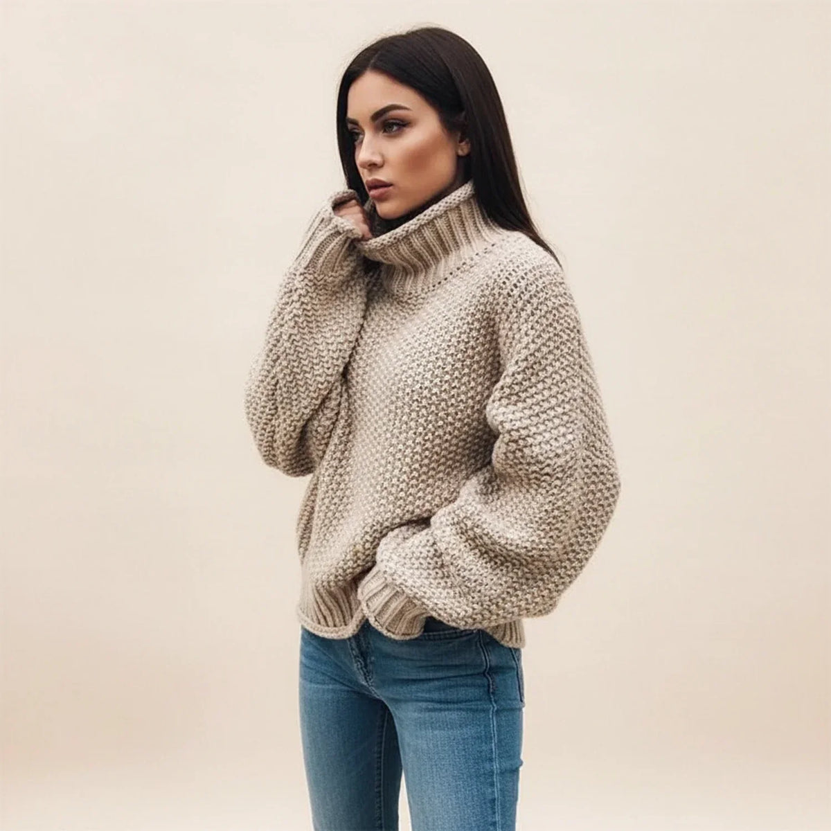 Ria Knit Top - Khaki