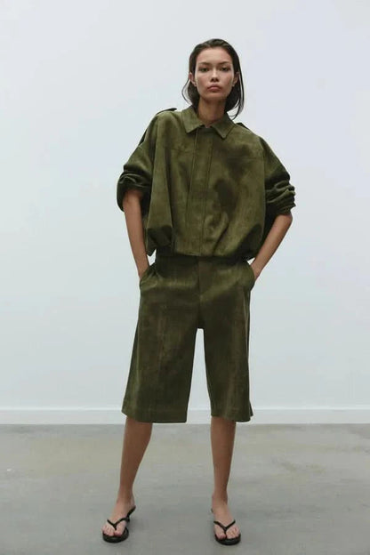 SUEDE BOMBER JACKET