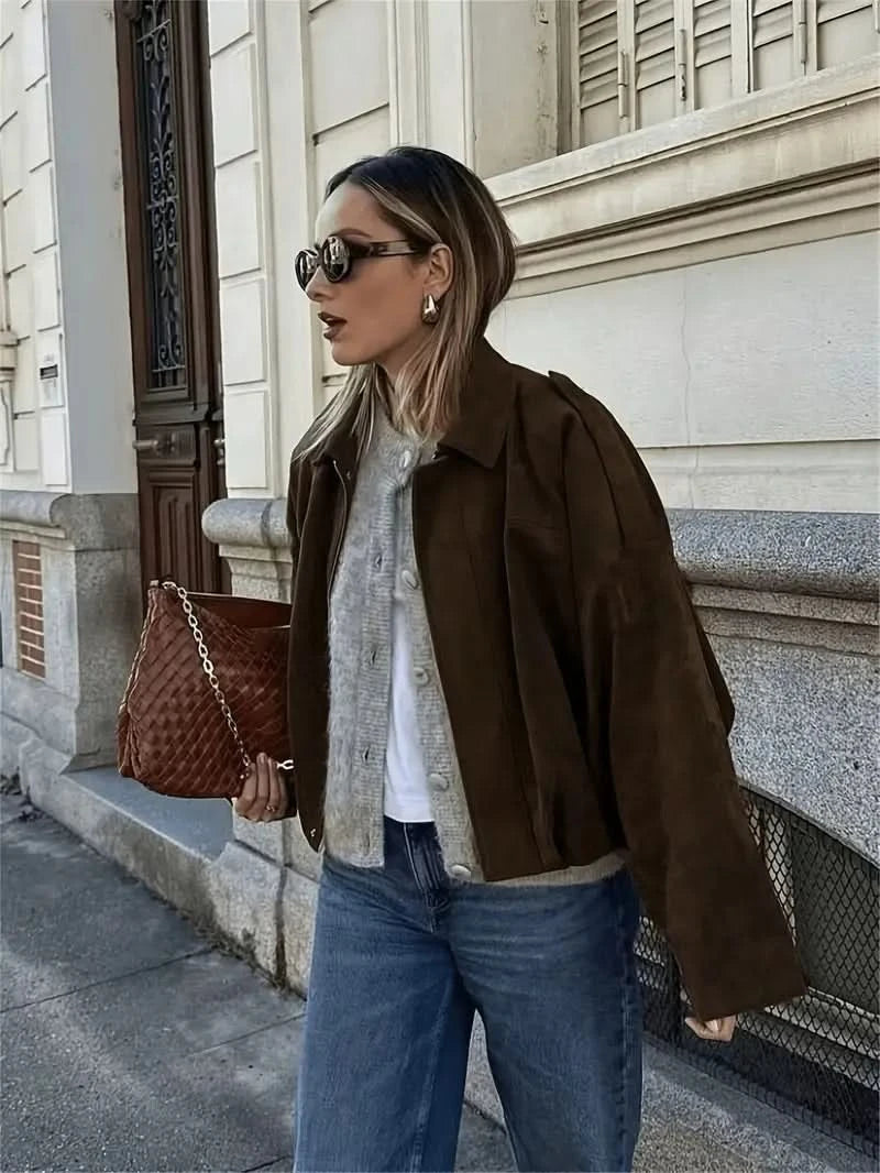 SUEDE BOMBER JACKET