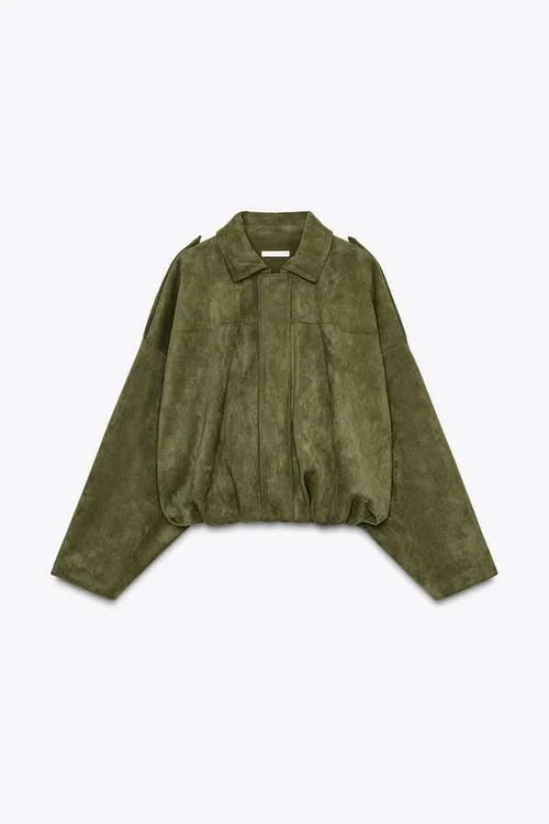 SUEDE BOMBER JACKET