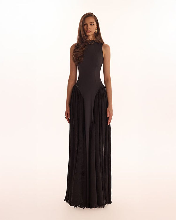 Vittoria Mock Neck Maxi Dress