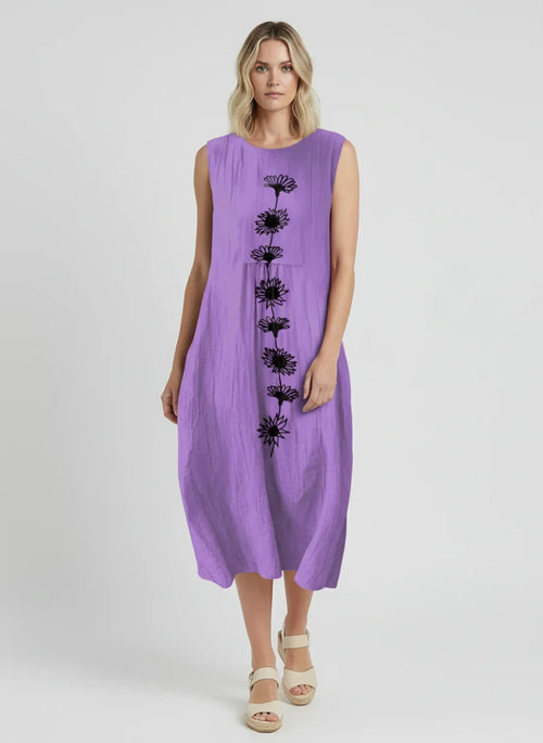 Zita Midi Dress - Rich Violet