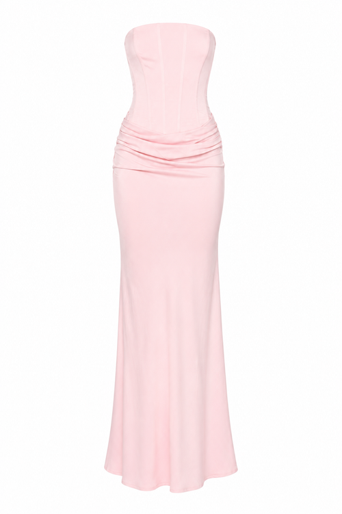 Leonelle Corset Maxi Dress - Pink