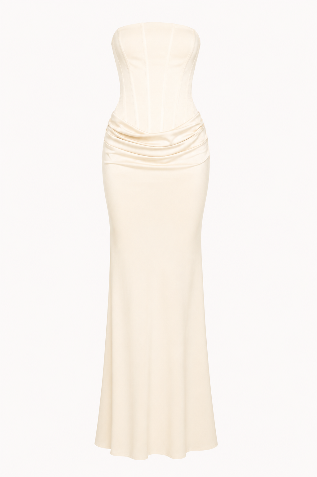 Leonelle Corset Maxi Dress - White