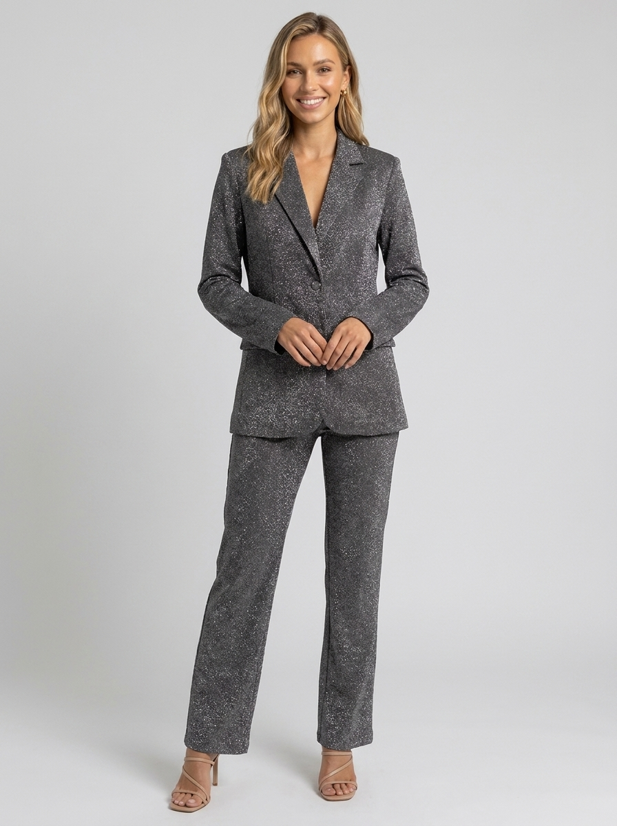Leticia Glitter Set - Dark Gray