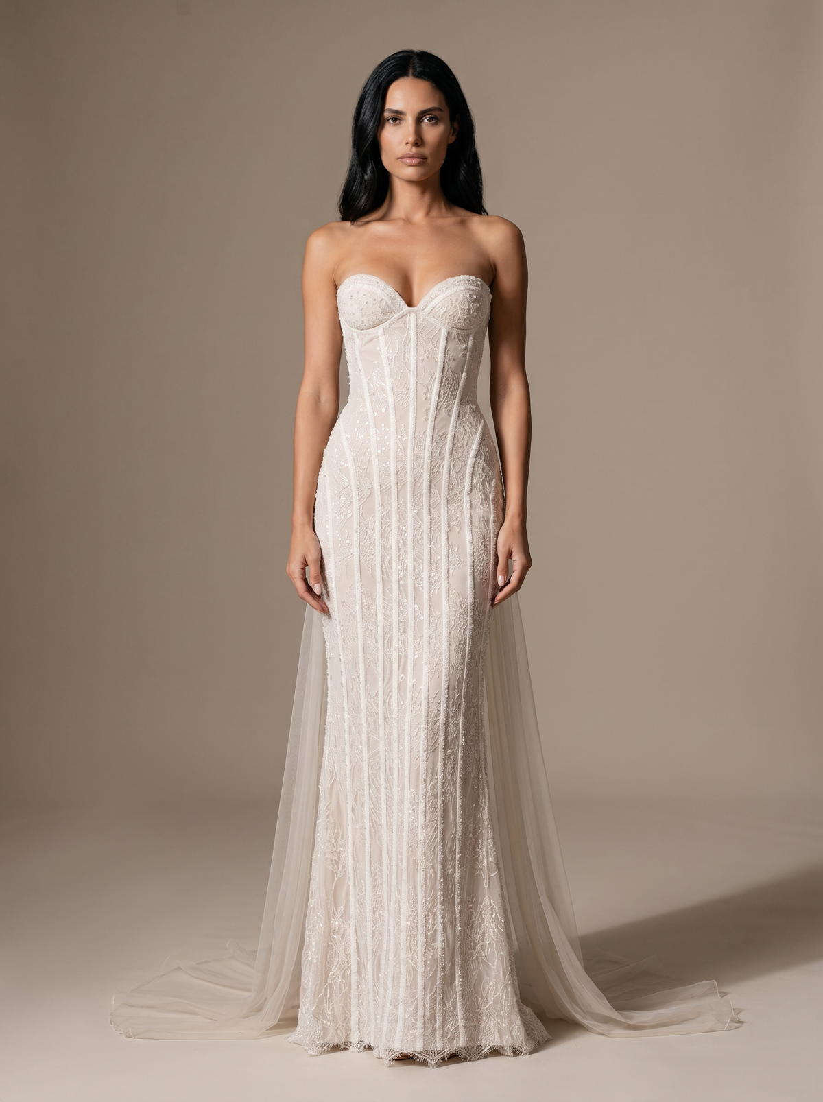 Louisa Maxi Dress - Ivory Embellishment