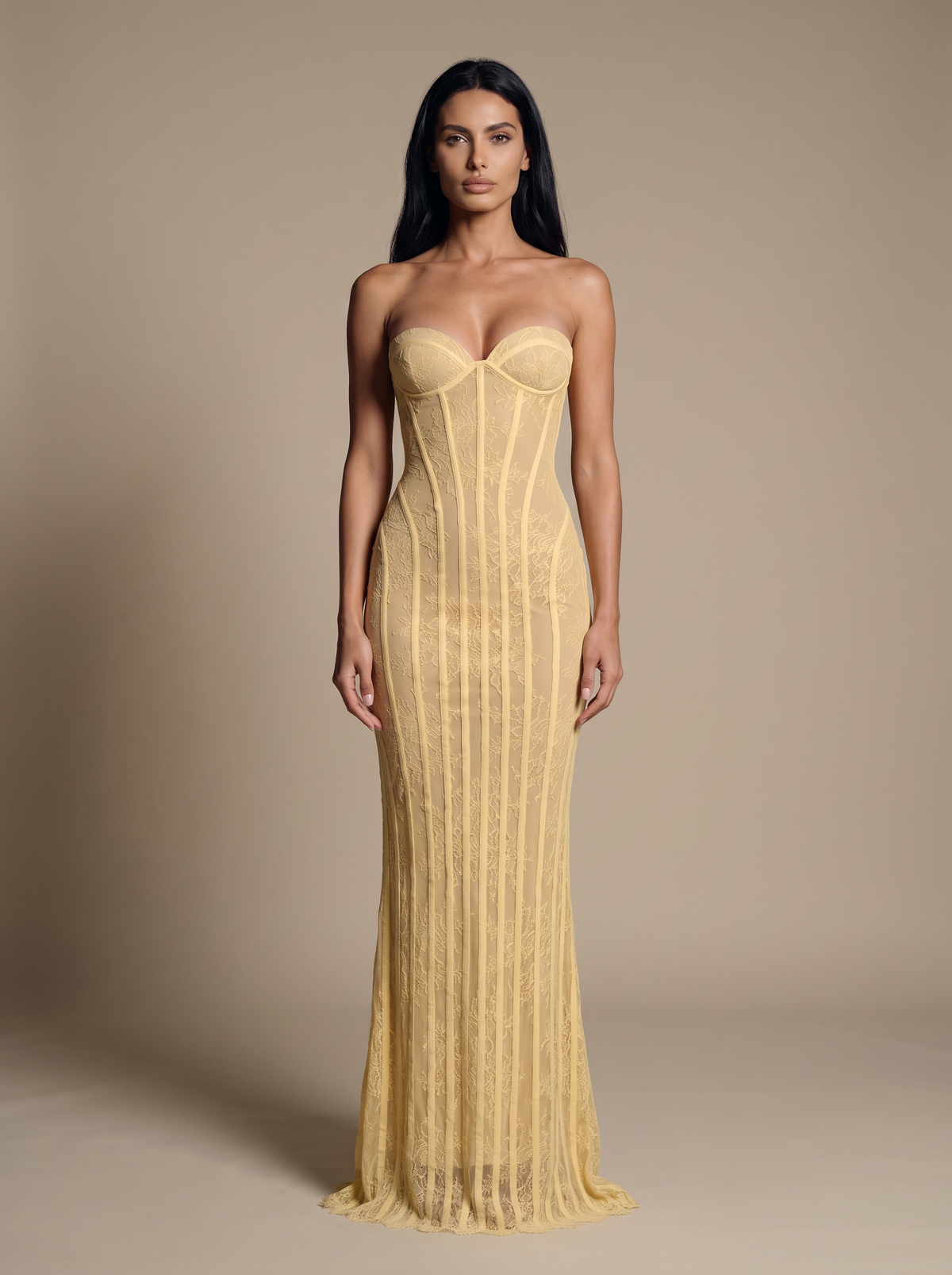 Louisa Maxi Dress - Lemon