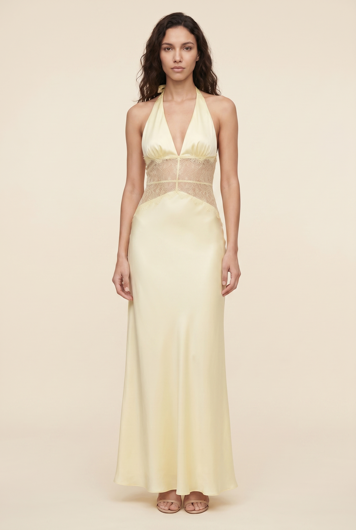 Lumen Lace Maxi Dress - Butter Yellow