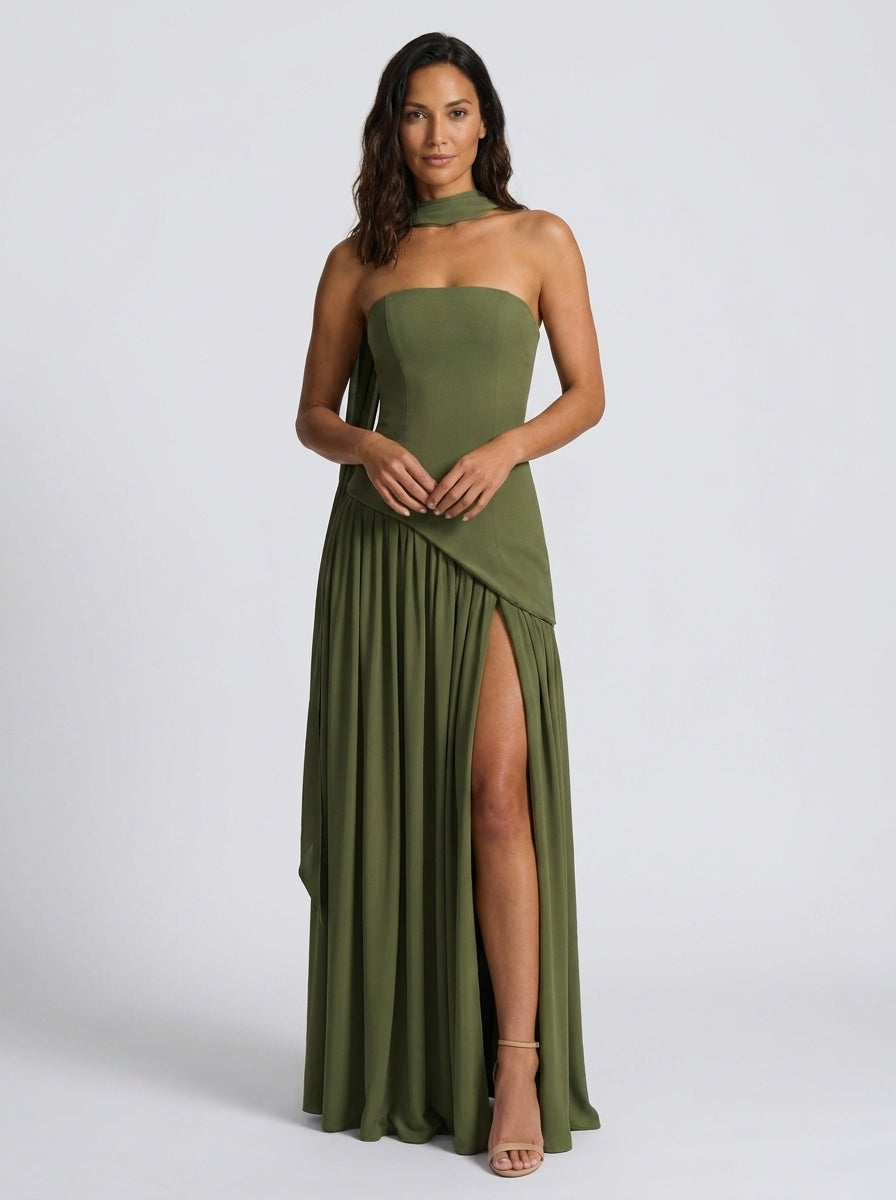 Marcelline Maxi Dress - Olive Green