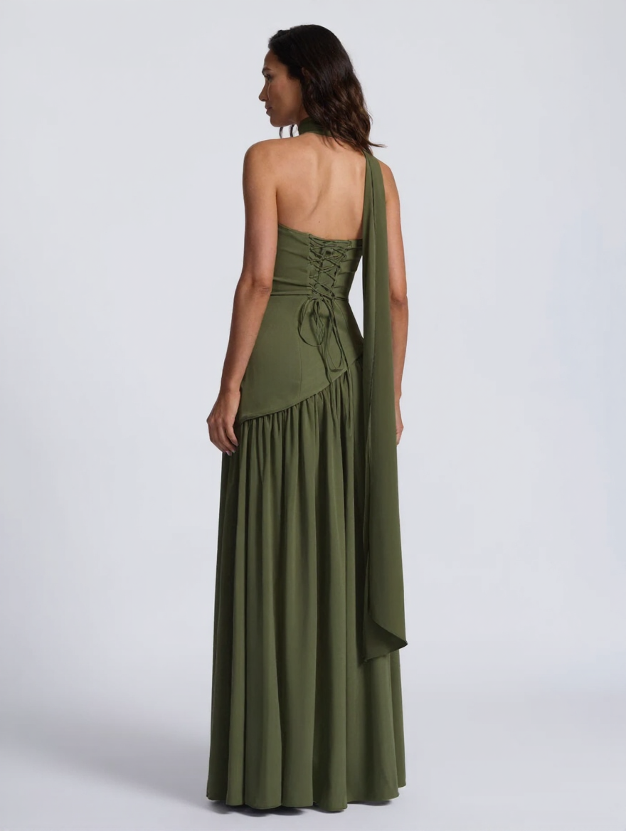 Marcelline Maxi Dress - Olive Green
