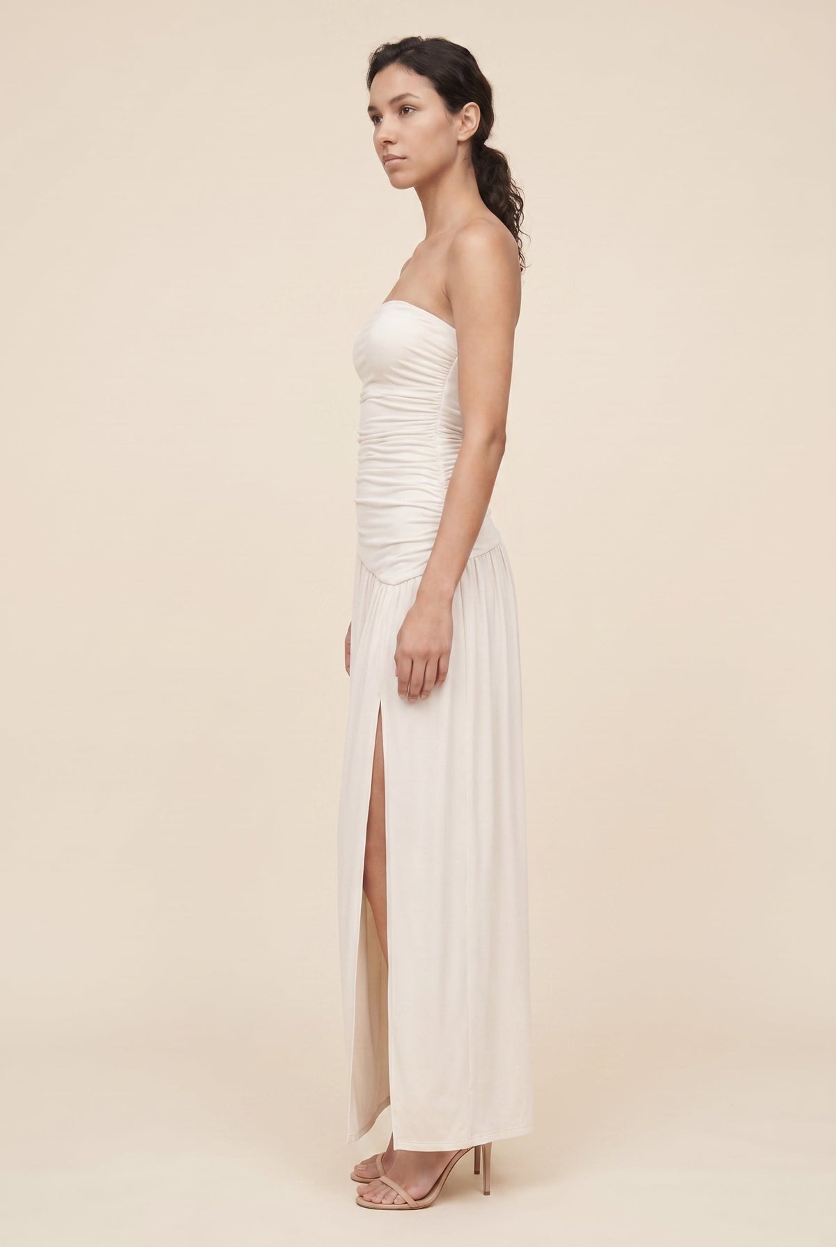 Mathilde Strapless Maxi Dress - Ivory