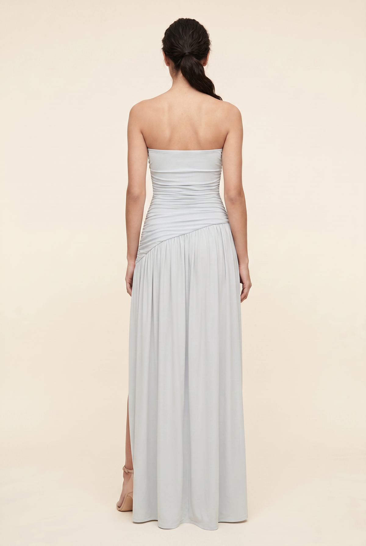 Mathilde Strapless Maxi Dress - Light Blue