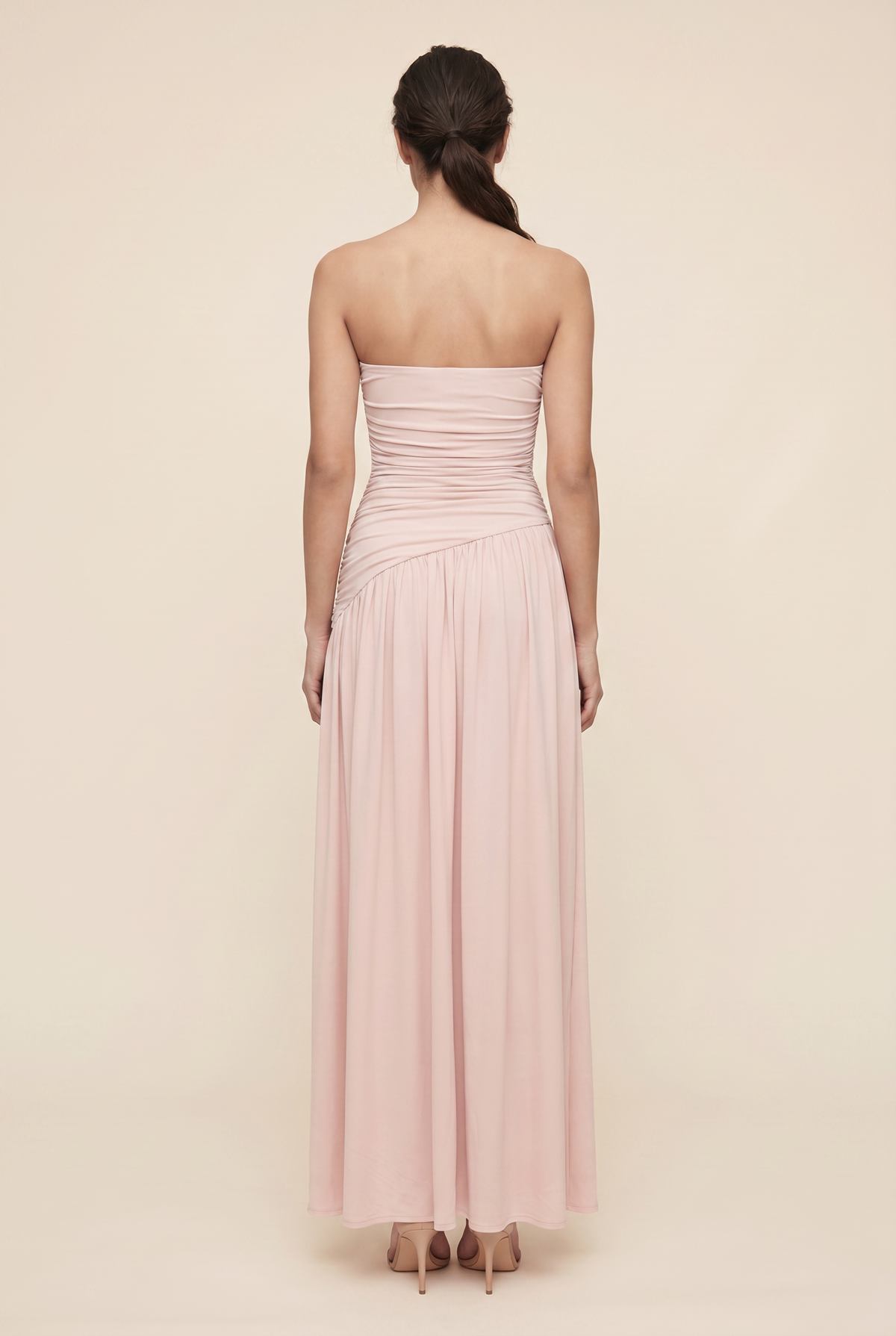 Mathilde Strapless Maxi Dress - Light Pink