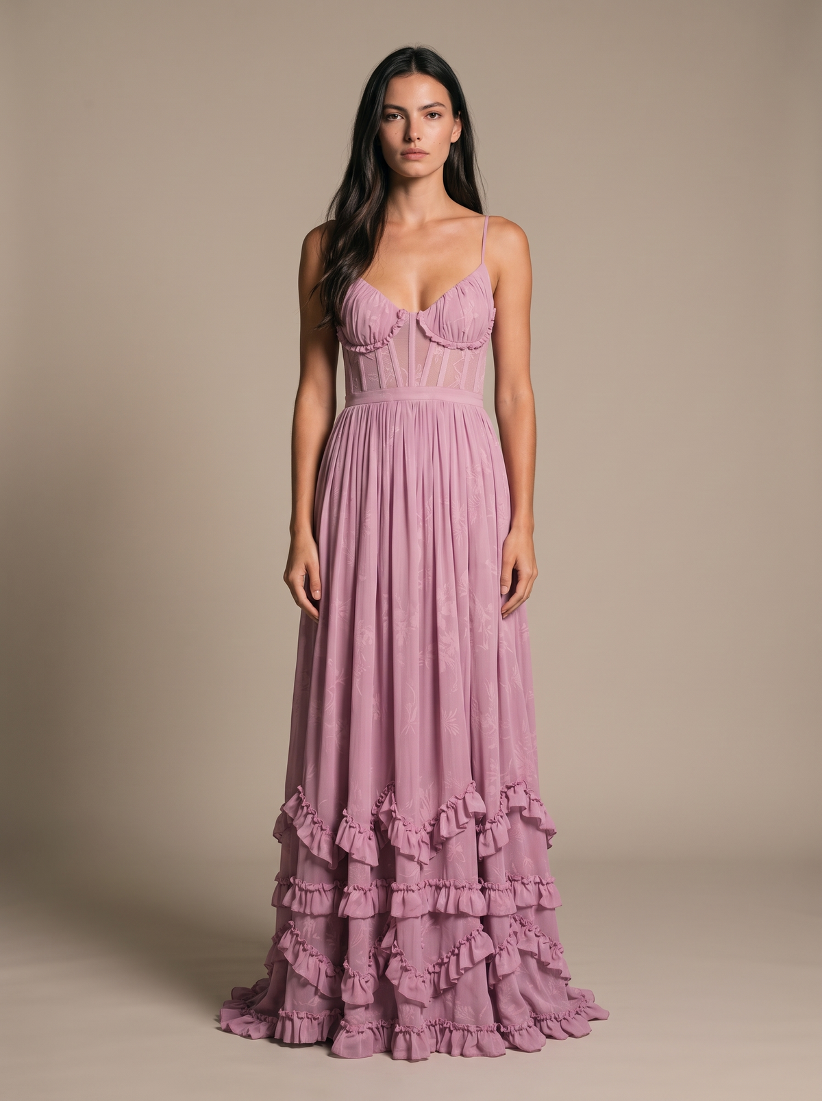 Monroe Maxi Dress - Mauve Dream