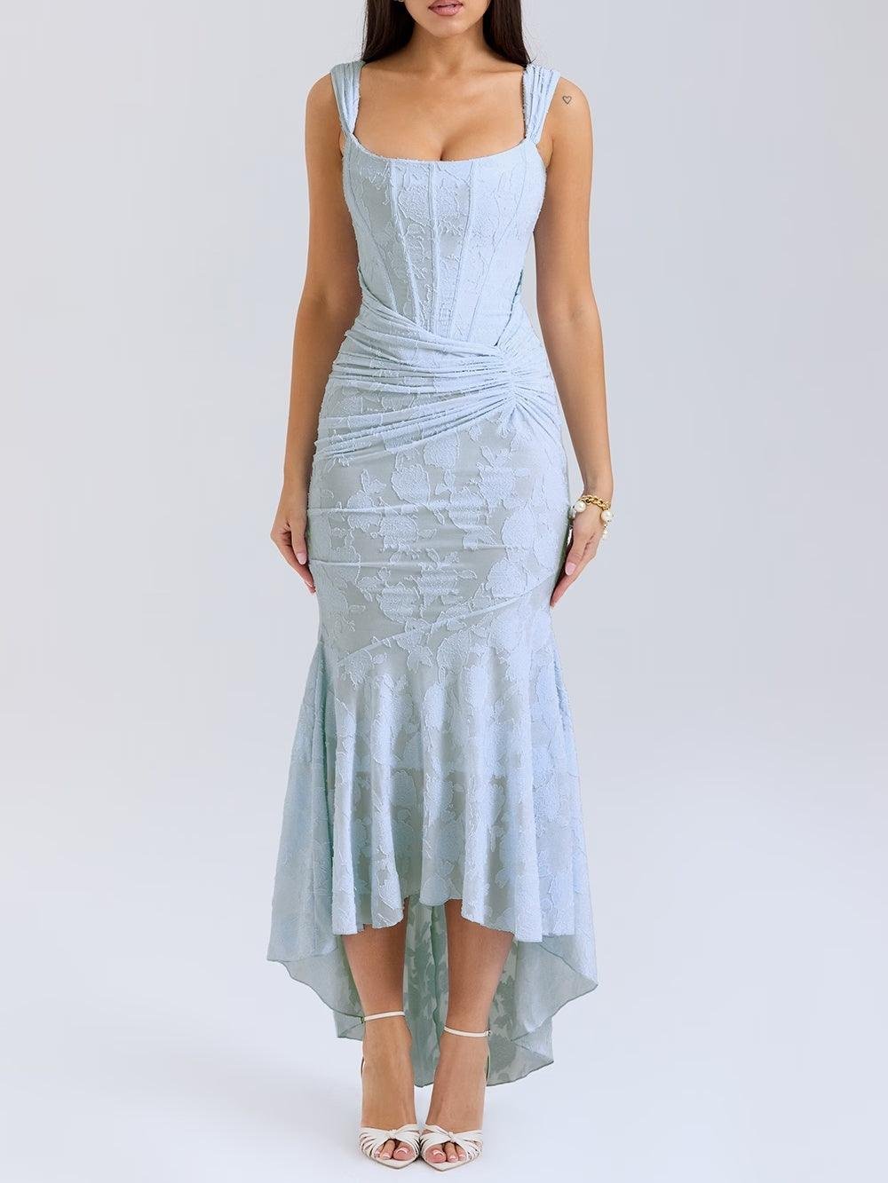 Kathleen Midi Dress - Blue