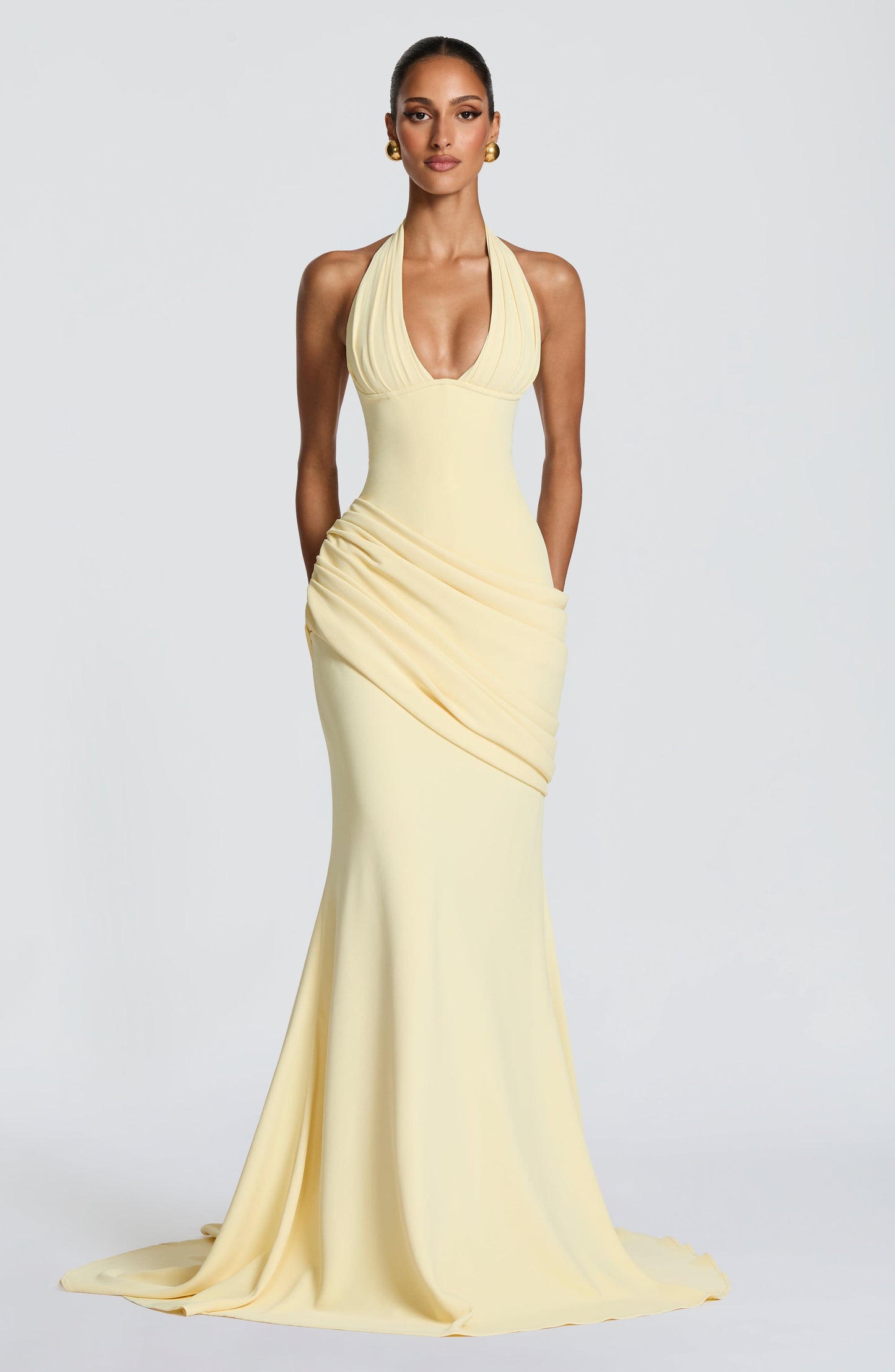 Winifred Frock Gown - Lemon