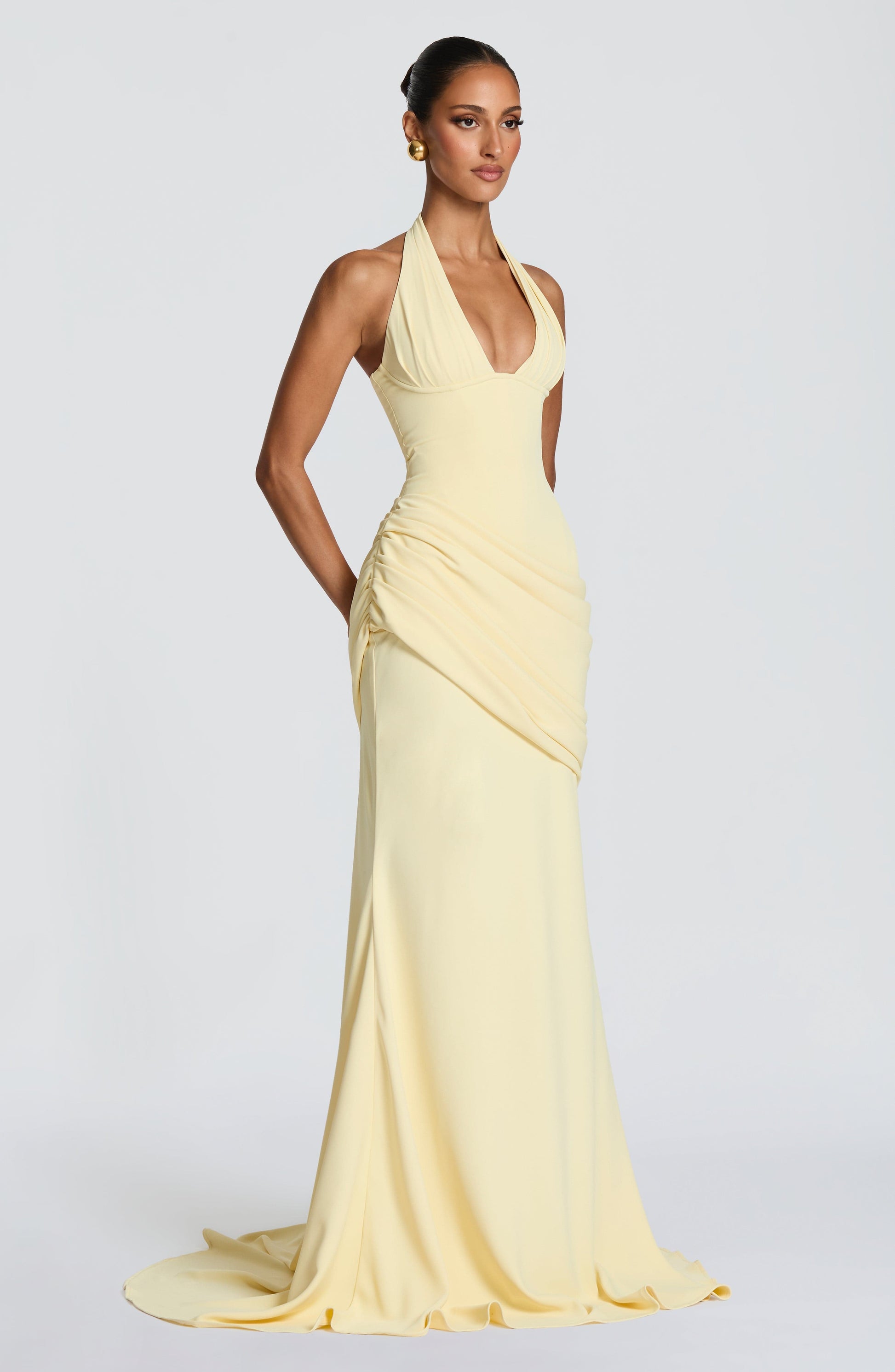 Winifred Frock Gown - Lemon