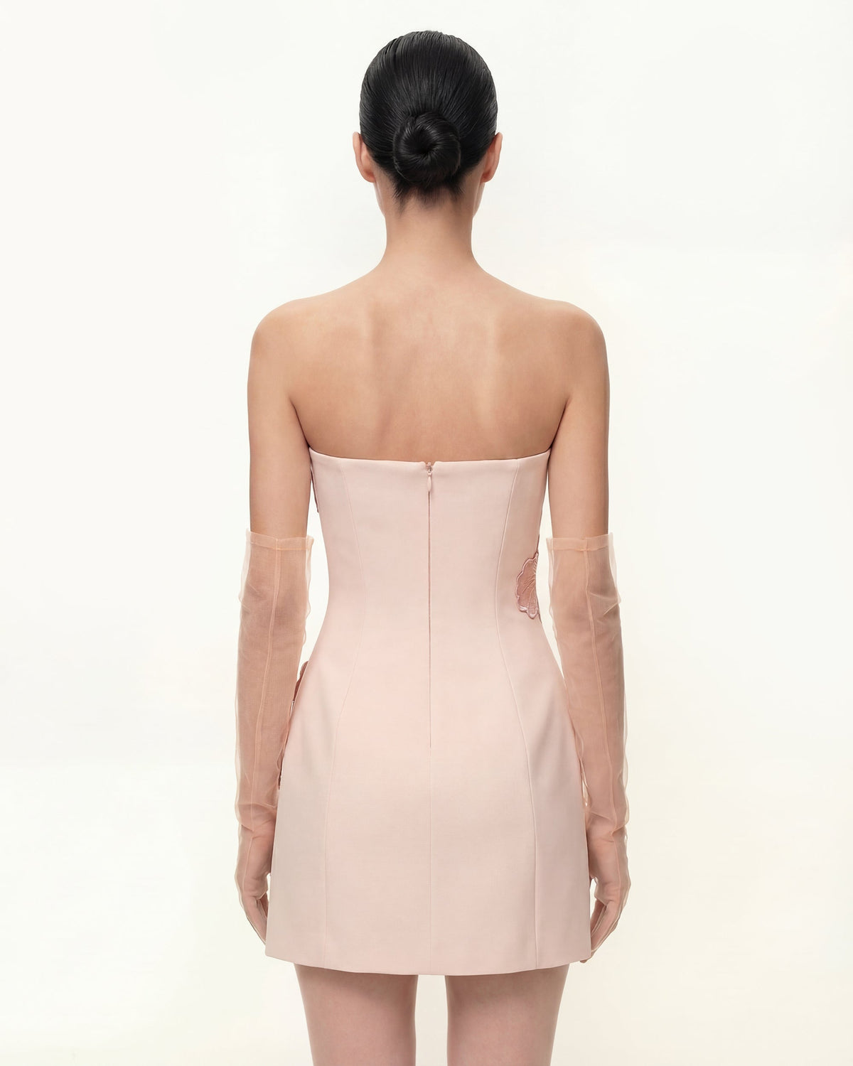 Ninon Strapless Mini Dress - Blush Floral