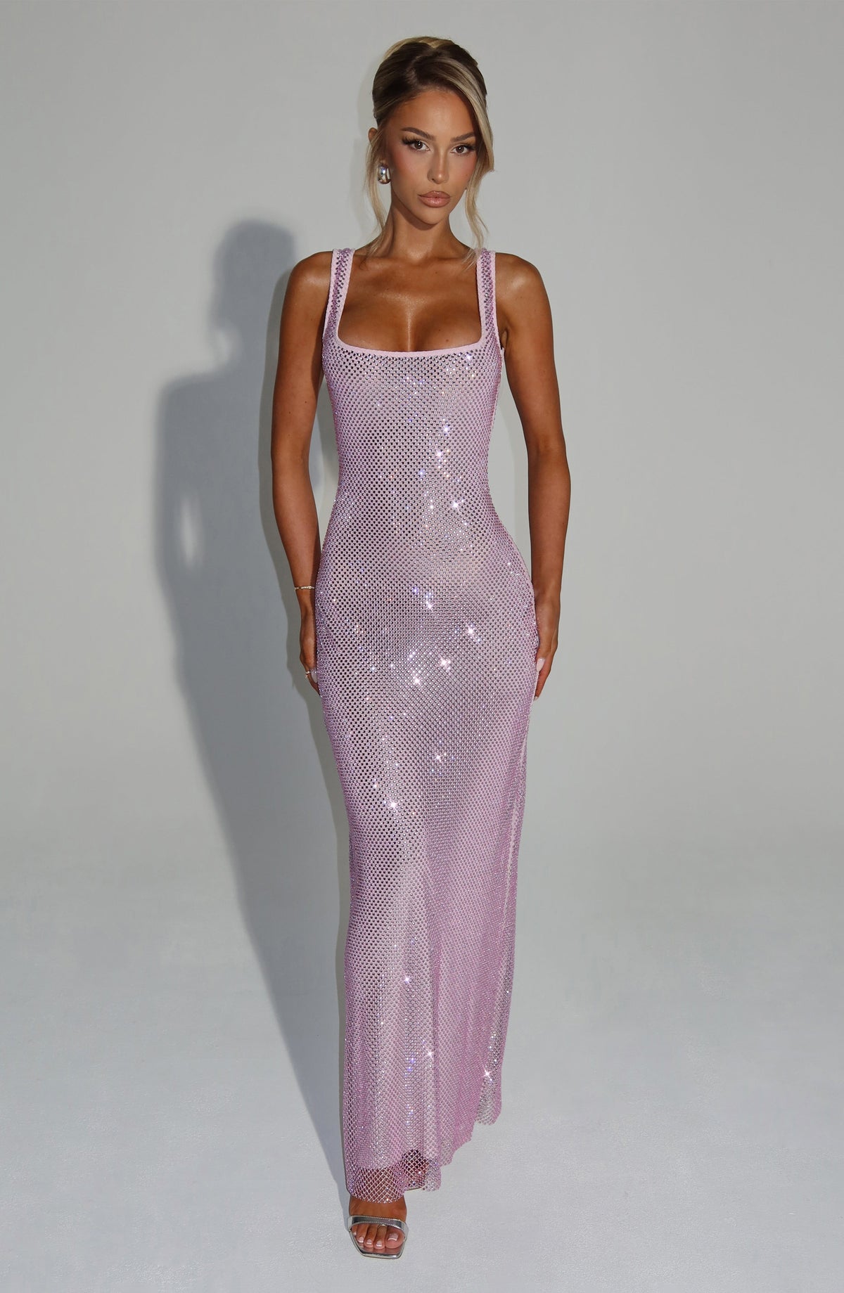 Parker Maxi Dress - Pink, front