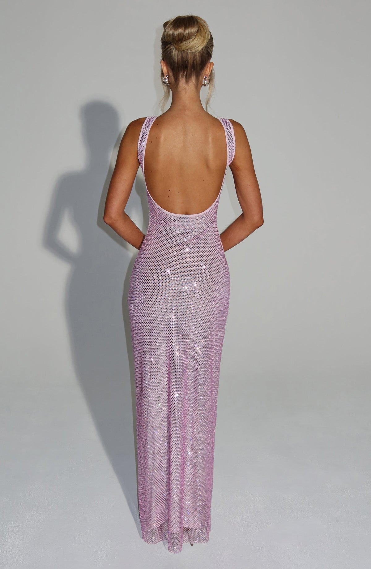 Parker Maxi Dress - Pink, side