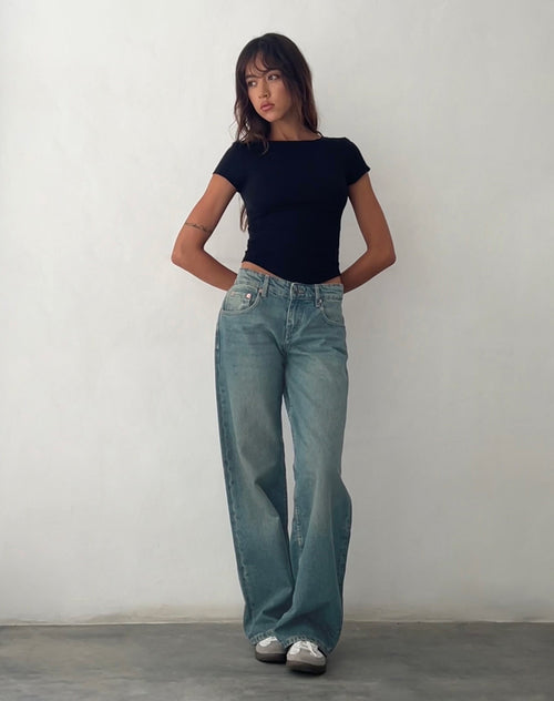 Perla Low Rise Jeans - Vintage Blue