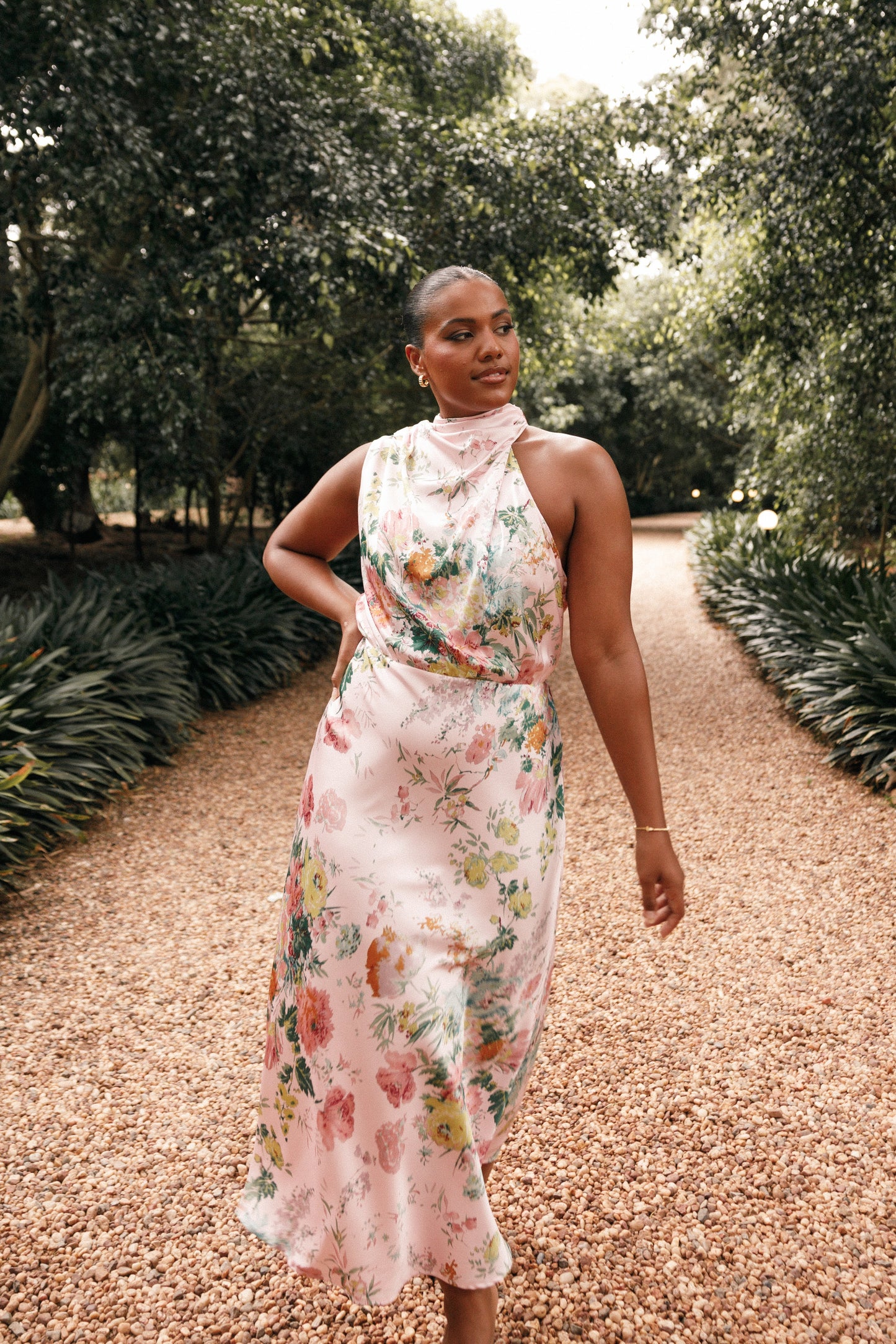 Martina Midi Dress - Pink