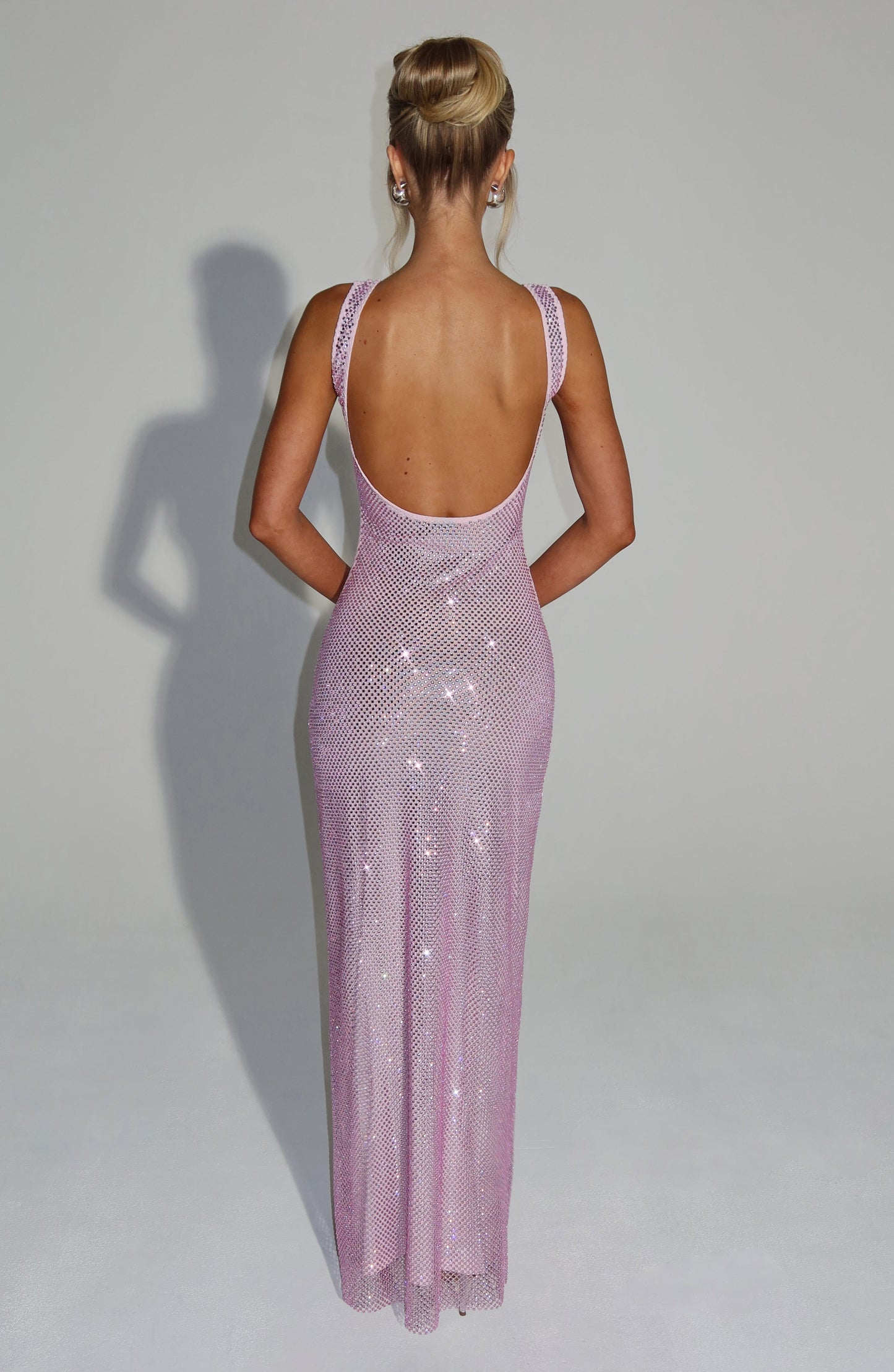 Parker Maxi Dress - Pink, side