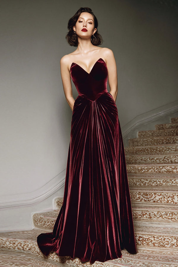 Raphaelle Velvet Maxi Dress